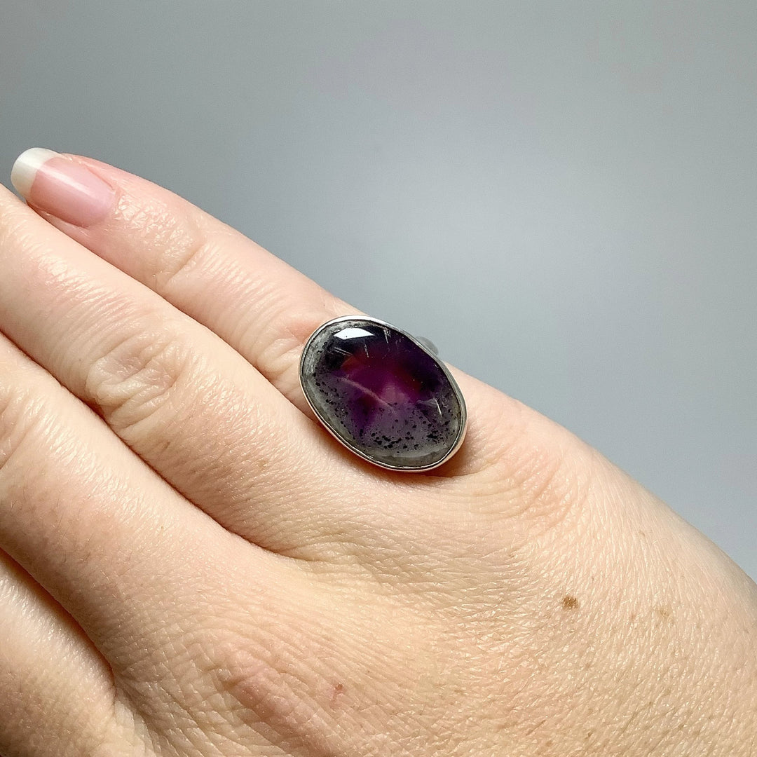 Trapiche Amethyst Ring