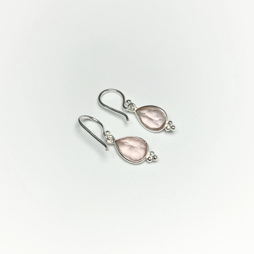 Rose Quartz Dangle Earrings