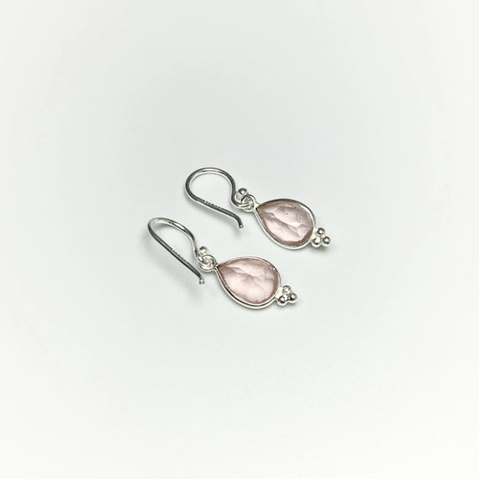 Rose Quartz Dangle Earrings