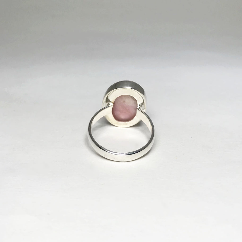 Pink Peruvian Opal Ring