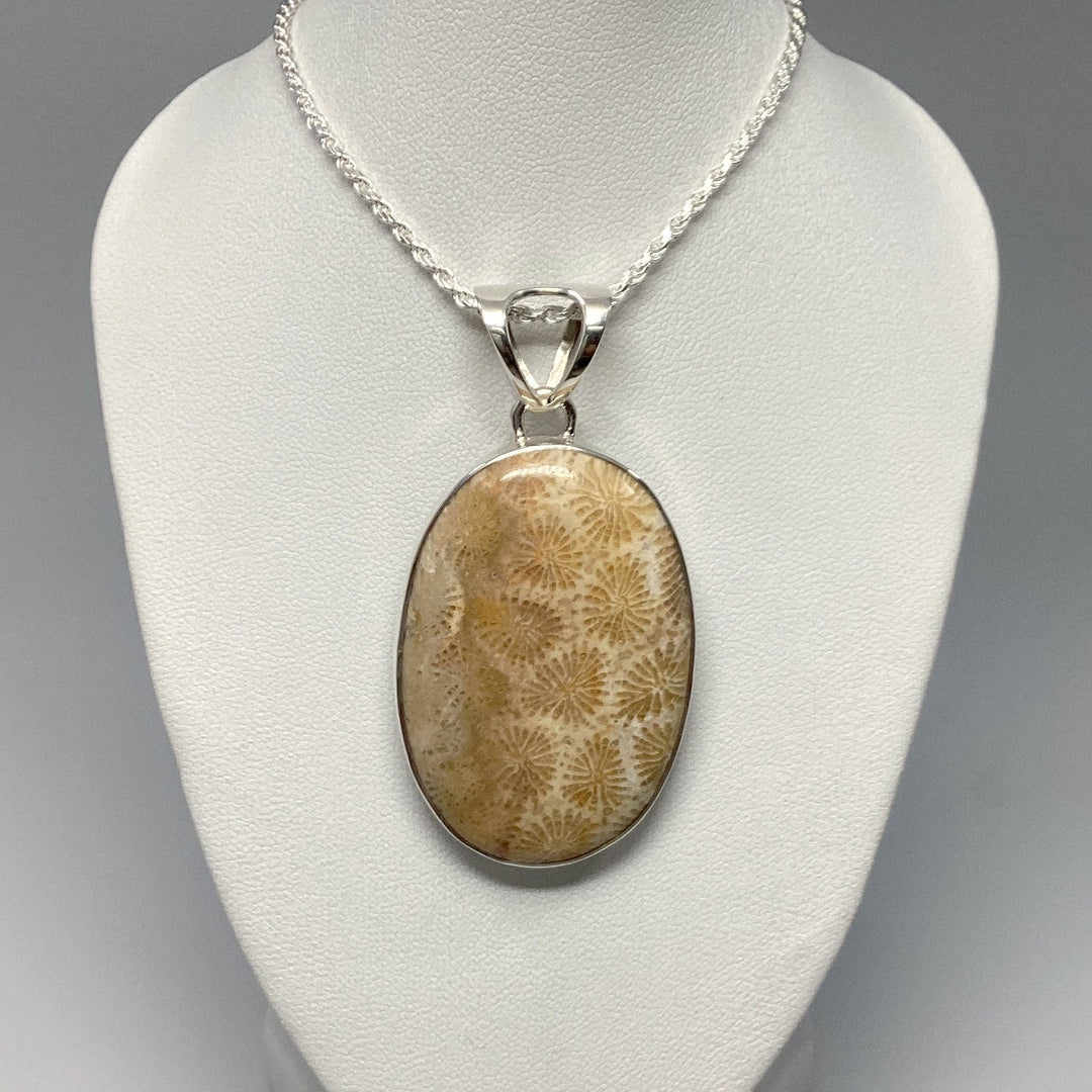 Fossilized Coral Pendant