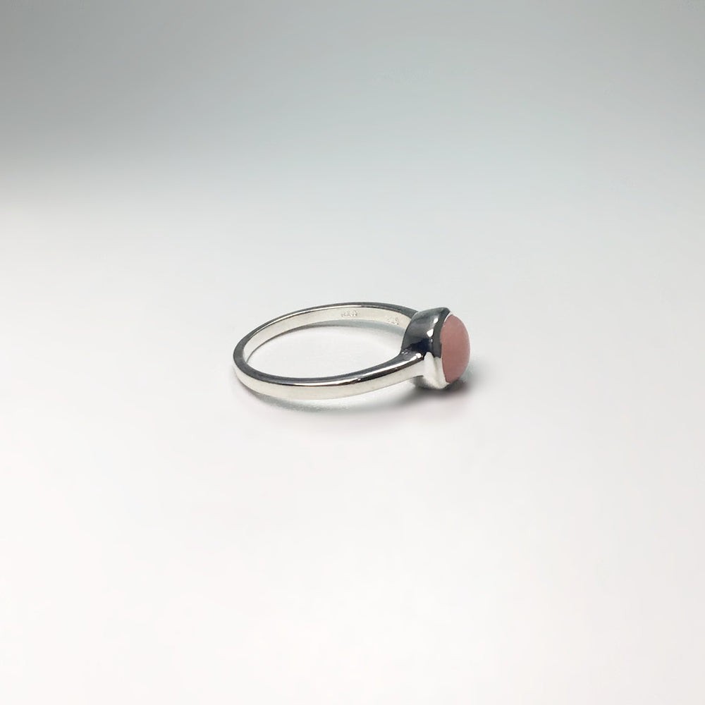 Pink Peruvian Opal Ring