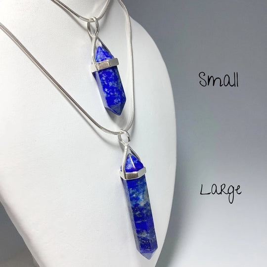 Lapis Lazuli Double Terminated Point Pendant