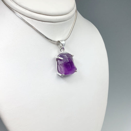 Raw Amethyst Pendant