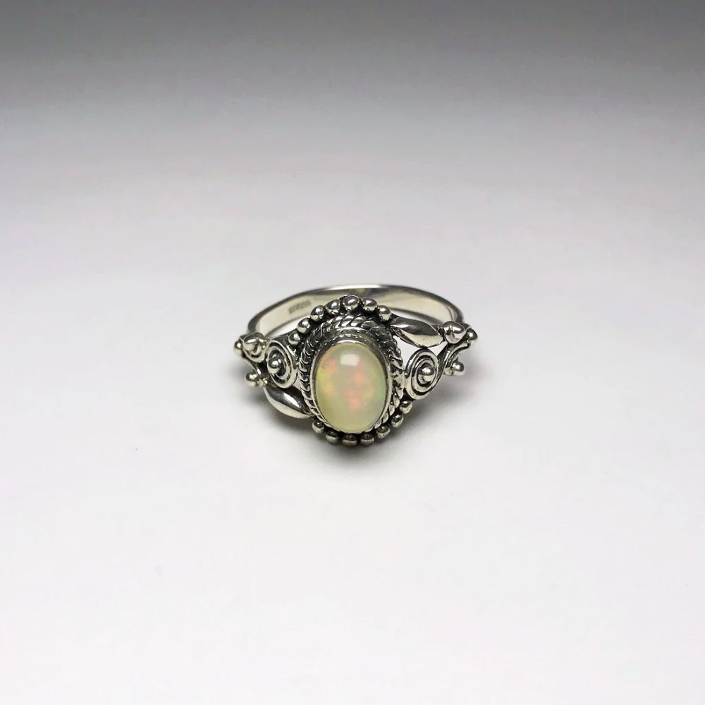 Ethiopian Fire Opal Ring