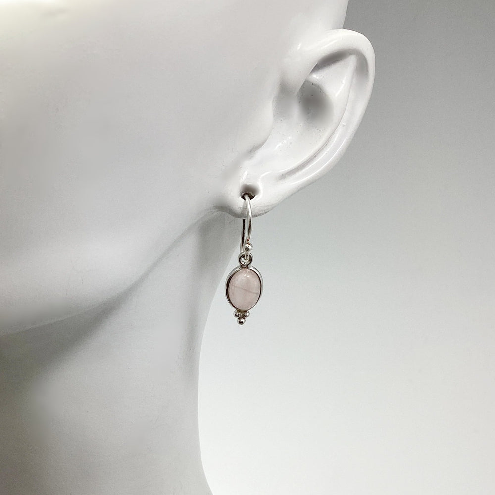 Rose Quartz Dangle Earrings