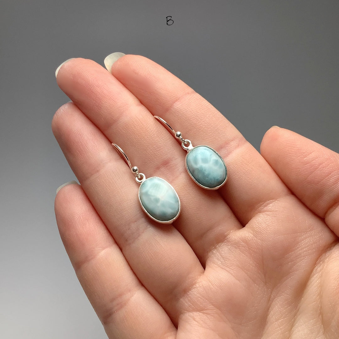 Larimar Dangle Earrings