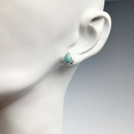 Amazonite Stud Earrings