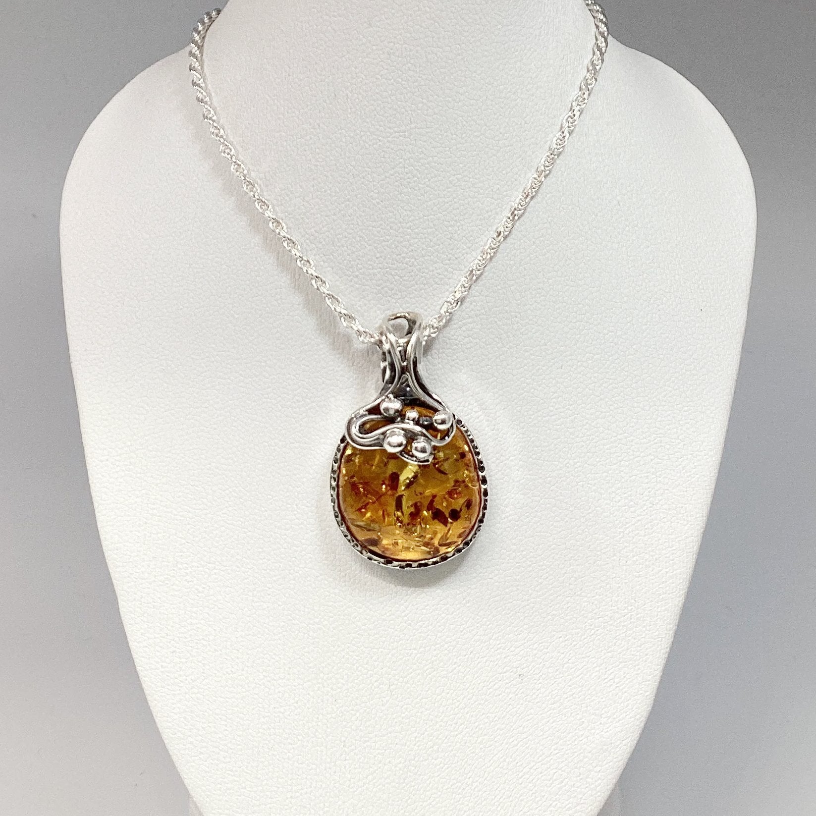 Cognac Amber Pendant