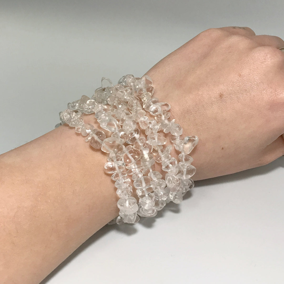 Quartz Chip Beaded Bracelet