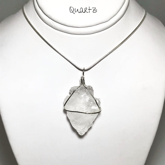 Arrowhead Wire Wrapped Gemstone Pendant