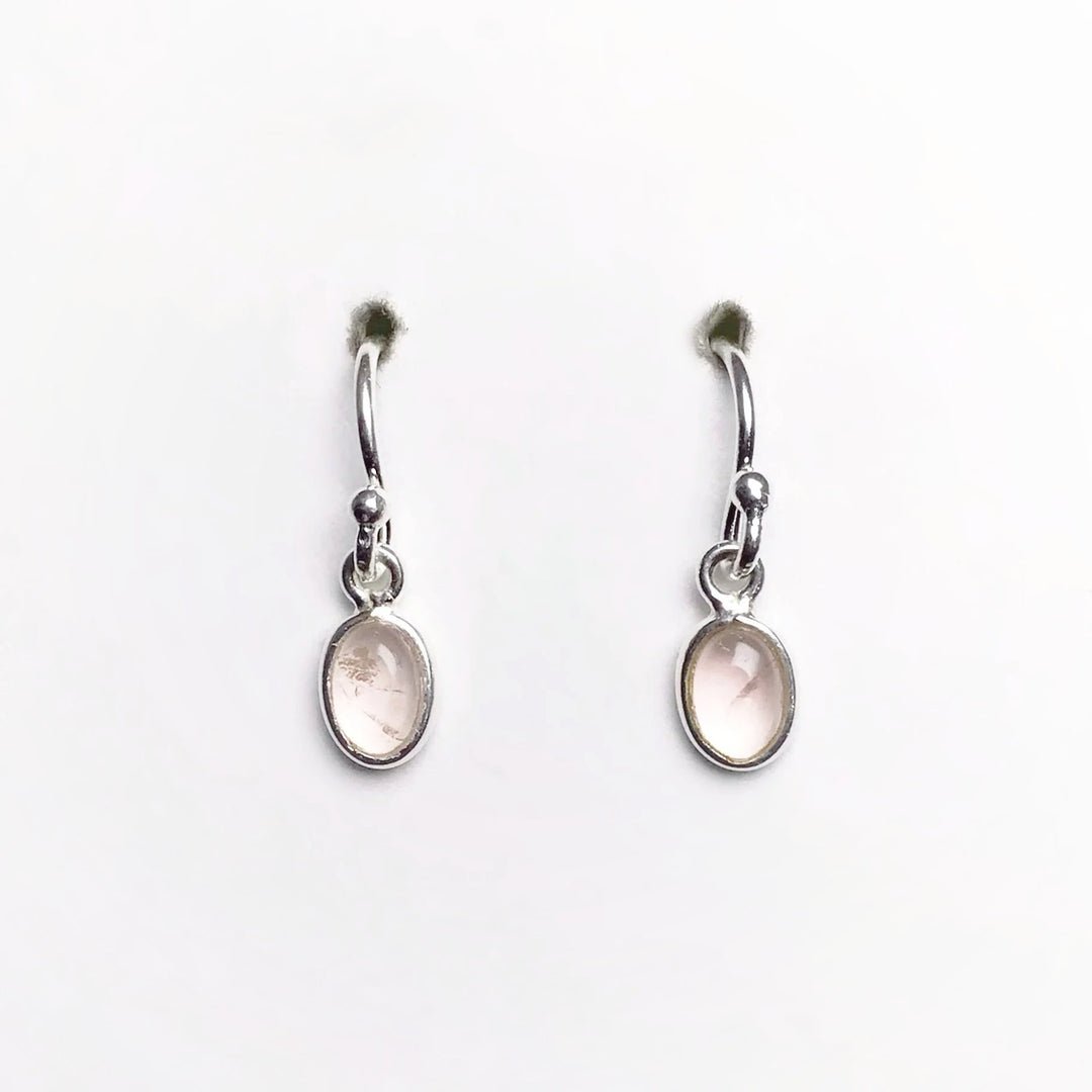 Rose Quartz Dangle Earrings