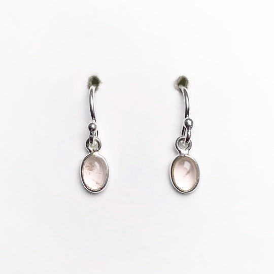 Rose Quartz Dangle Earrings