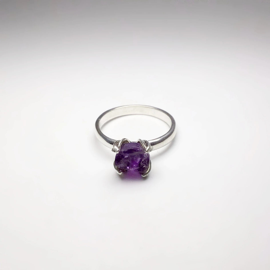 Raw Amethyst Ring