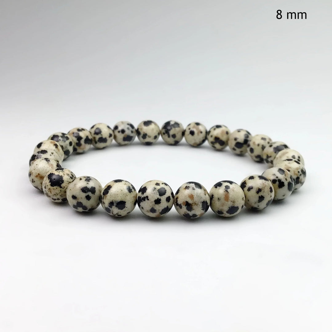 Dalmatian Jasper Beaded Bracelet