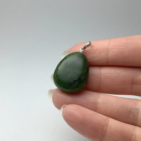 Canadian Jade Teardrop Pendant