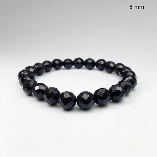 Black Onyx Faceted Beaded Bracelet