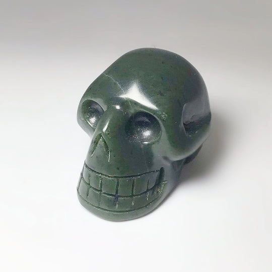 Carved Canadian Jade Skull