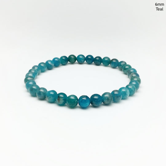 Blue Apatite Beaded Bracelet