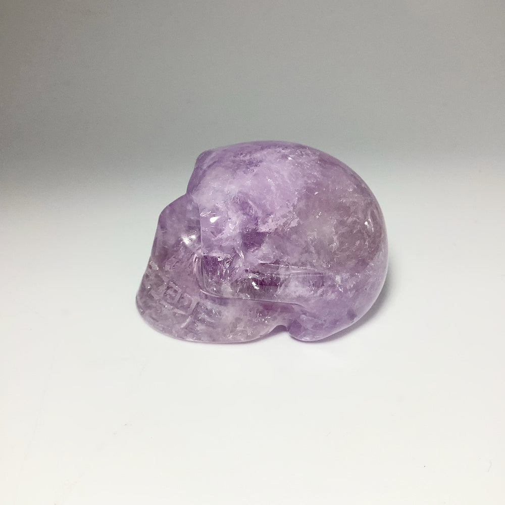 Carved Amethyst Crystal Skull