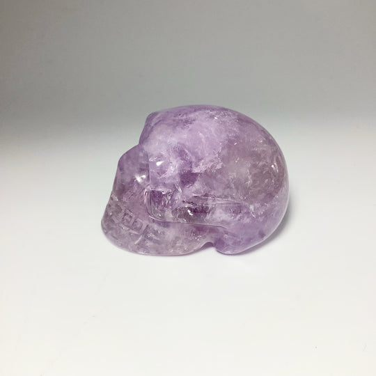 Carved Amethyst Crystal Skull