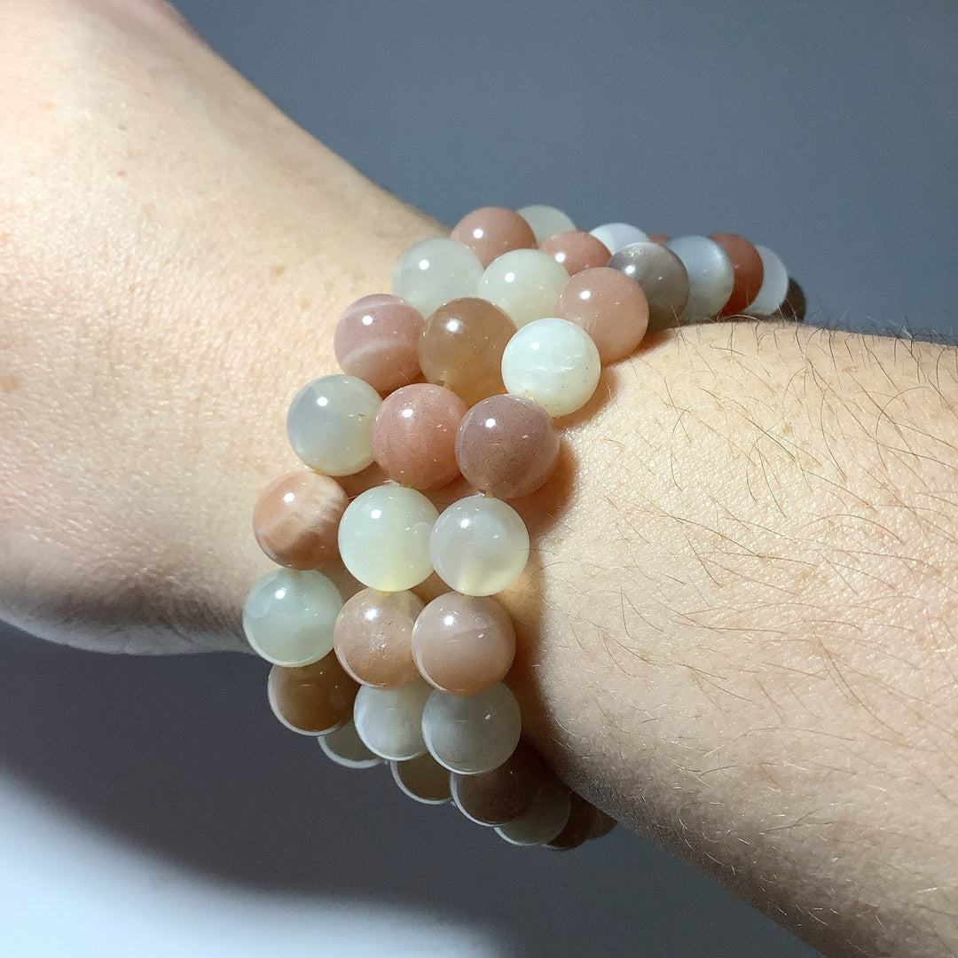 Mixed Moonstone Beaded Bracelet