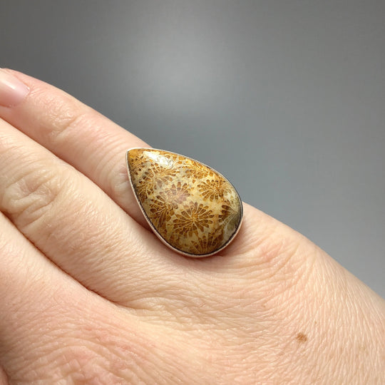 Fossil Coral Ring