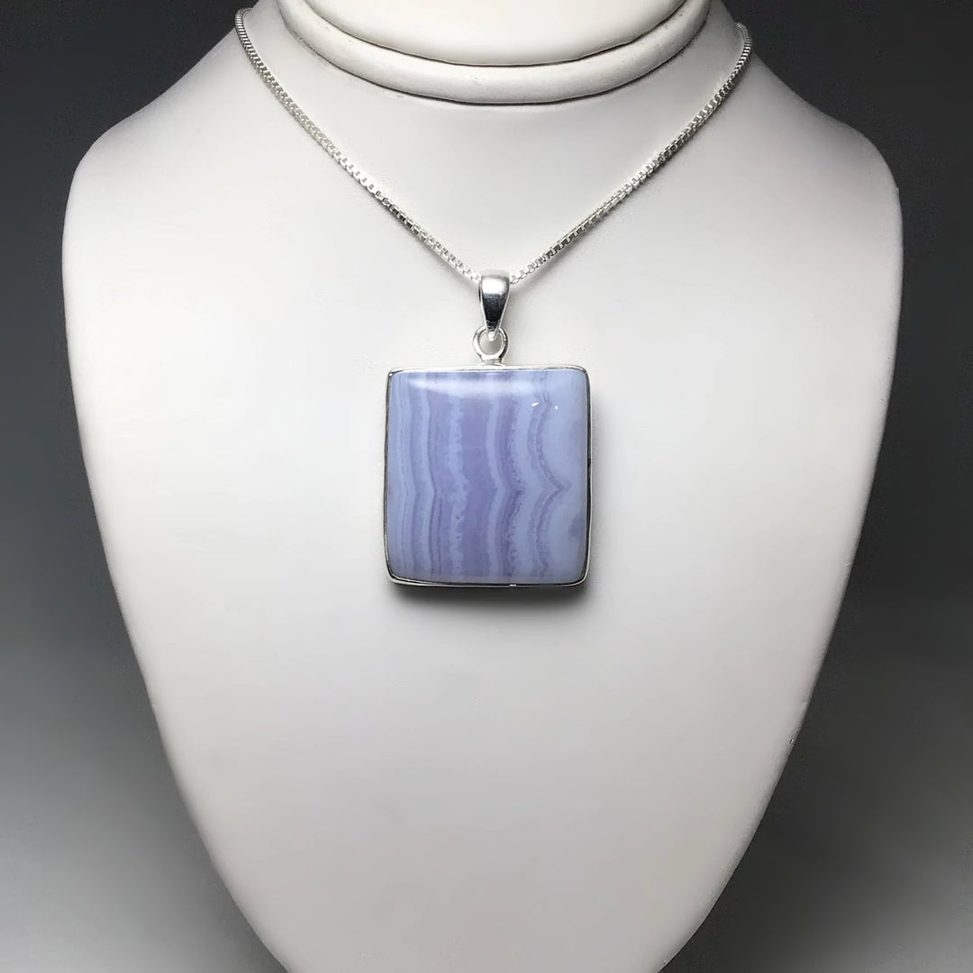 Blue Lace Agate Pendant