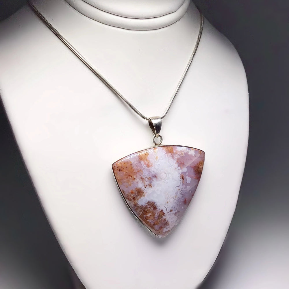 Crazy Lace Agate Pendant