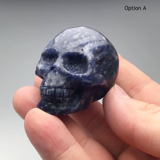 Carved Sodalite Skull at $69 Each