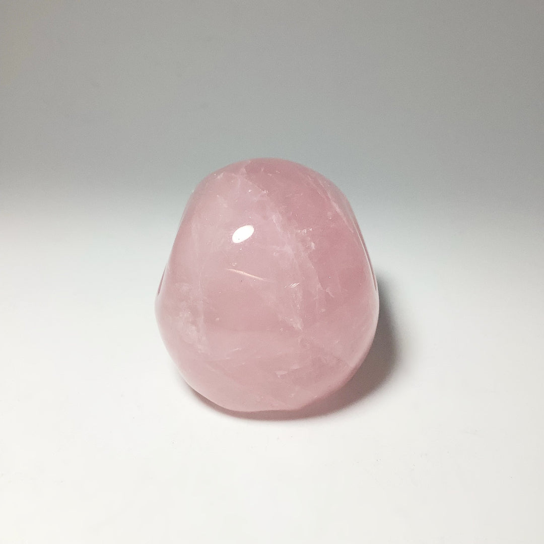 Carved Rose Quartz Skull