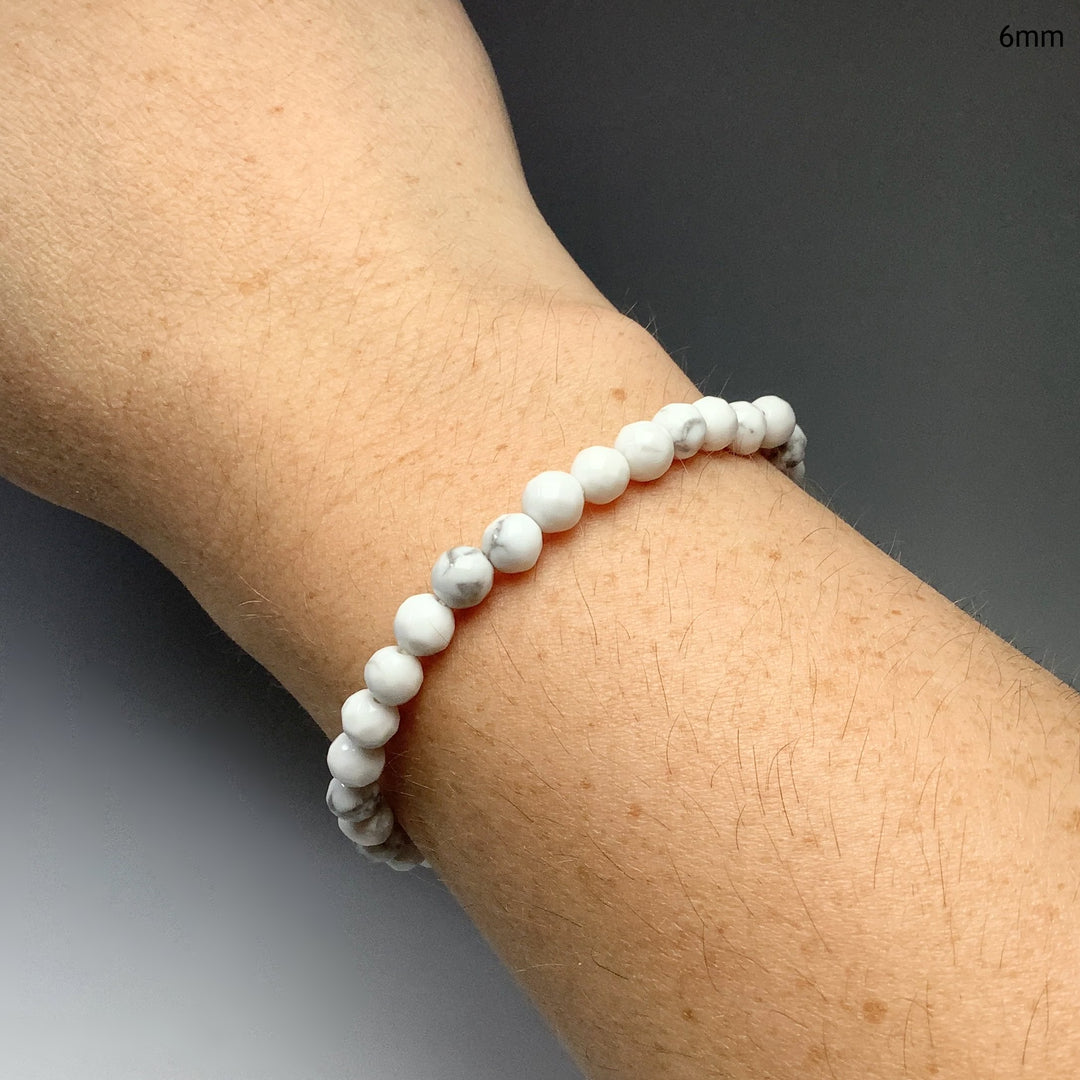 Howlite Faceted Beaded Bracelet