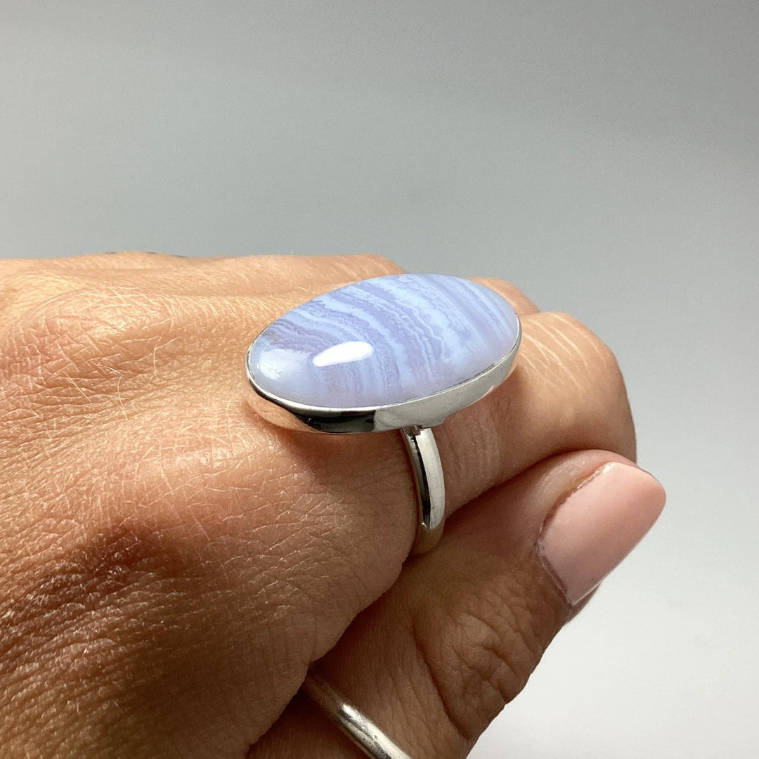 Blue Lace Agate Ring