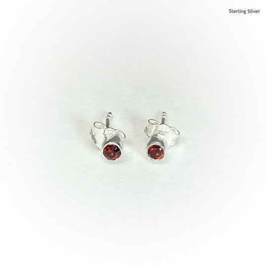 Garnet Stud Earrings