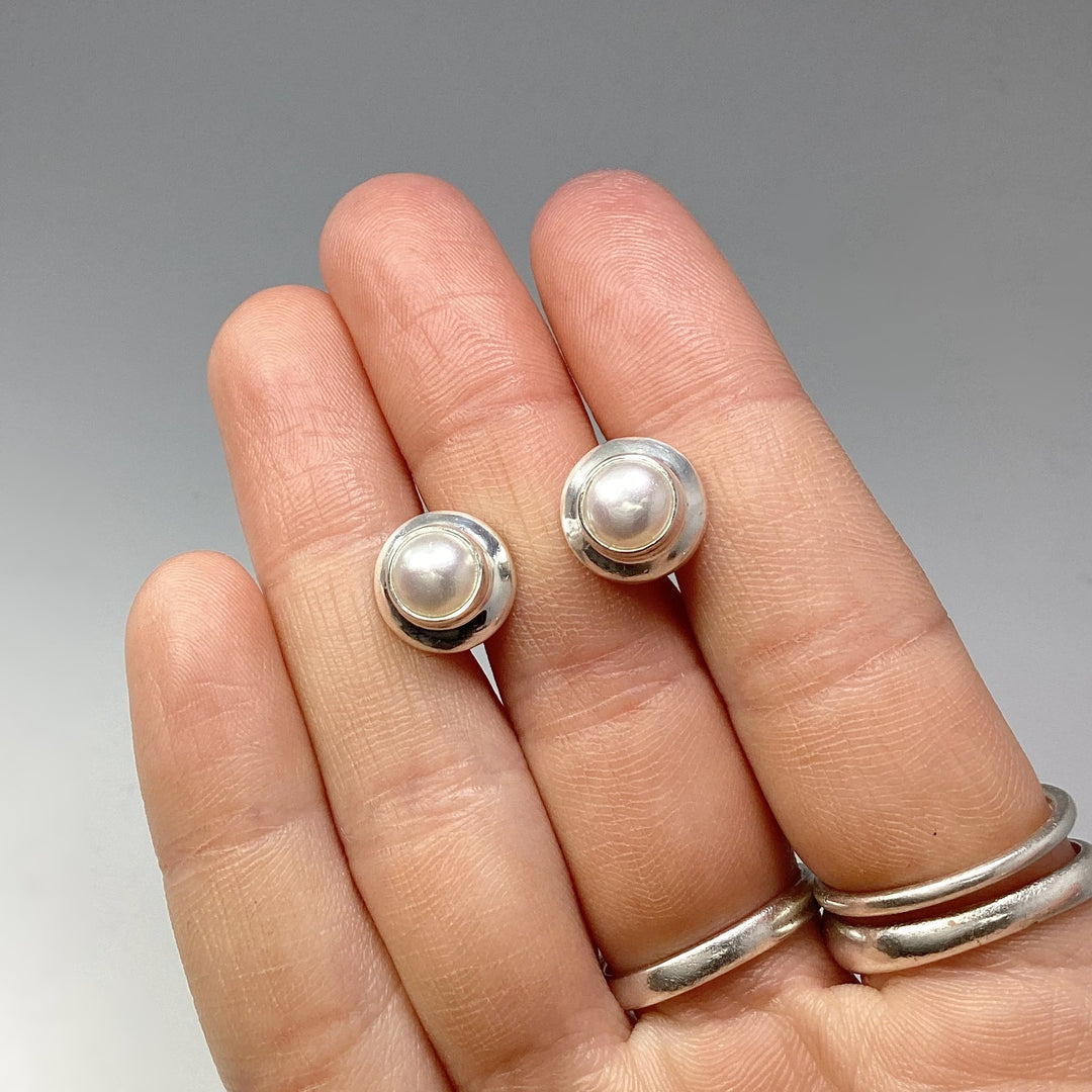 Pearl Stud Earrings