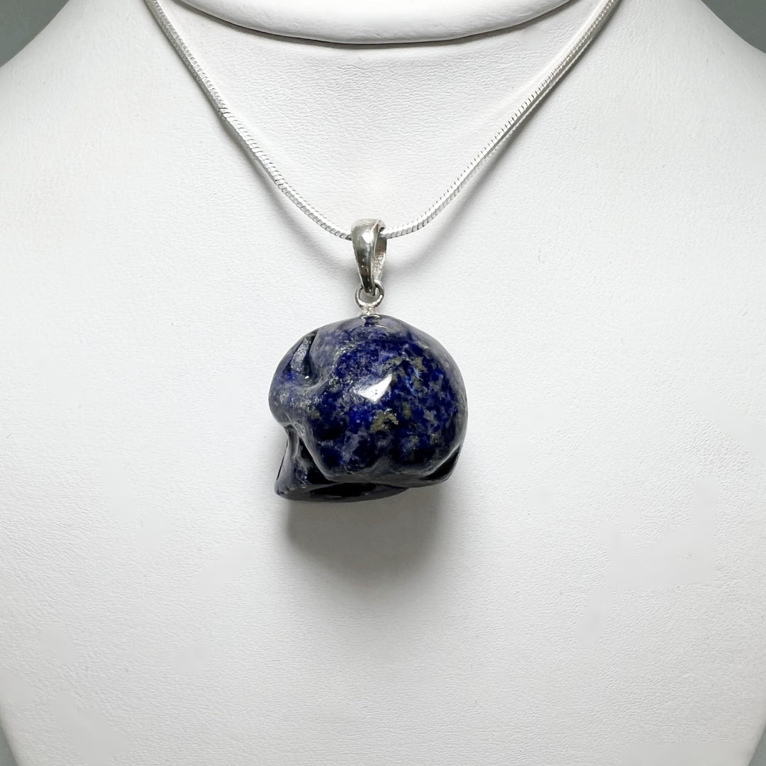 Lapis Lazuli Skull Pendant