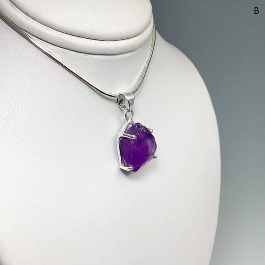 Raw Amethyst Pendant at $99 Each