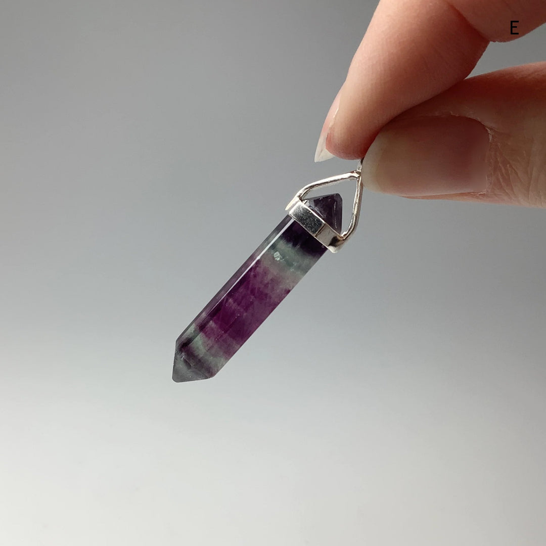 Fluorite Double Terminated Point Pendant