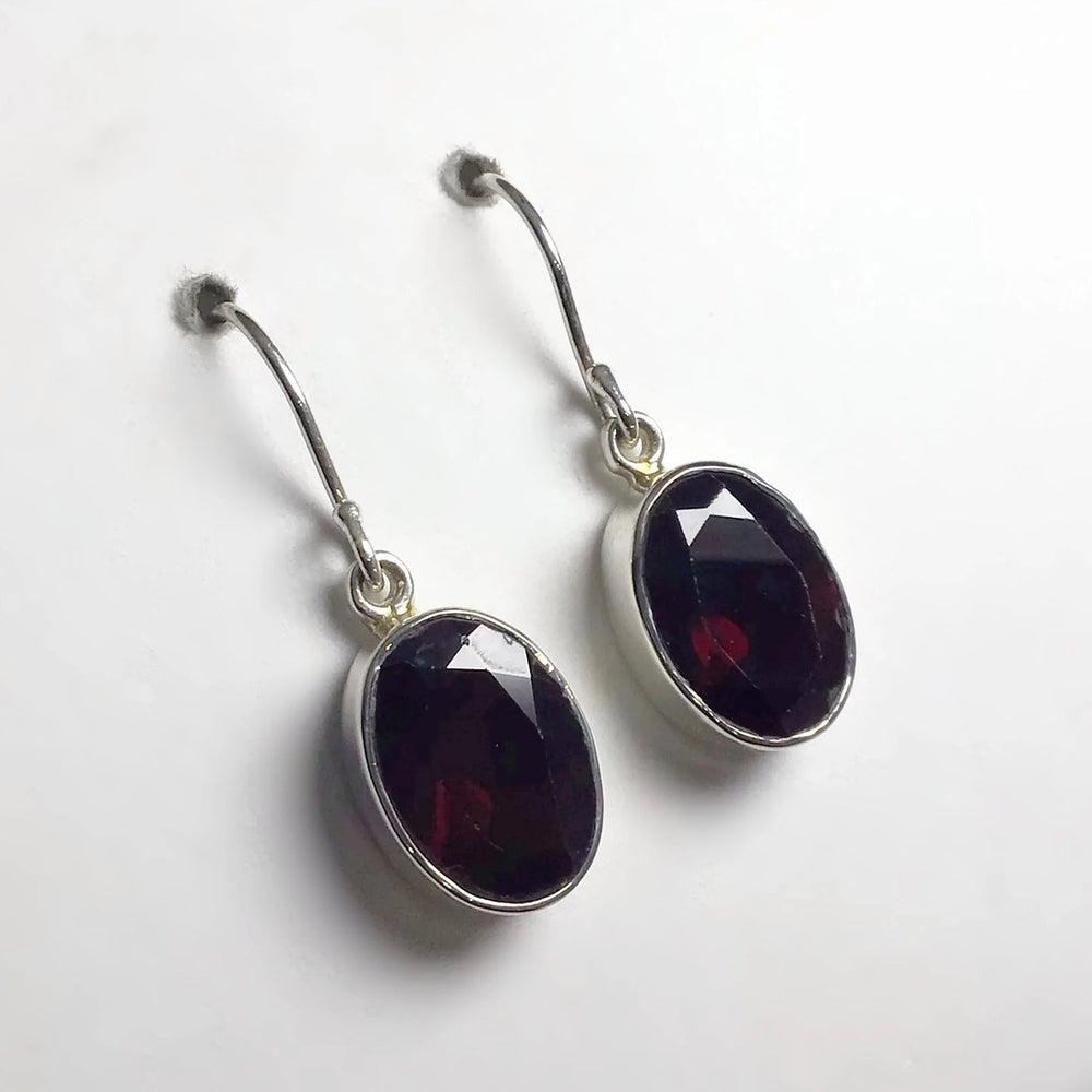 Garnet Dangle Earrings