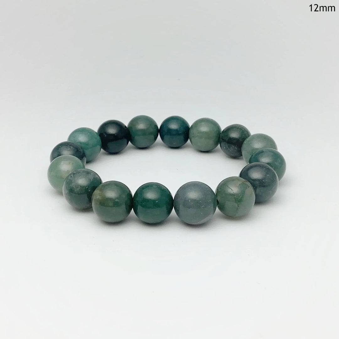 Moss Agate Beaded Bracelet