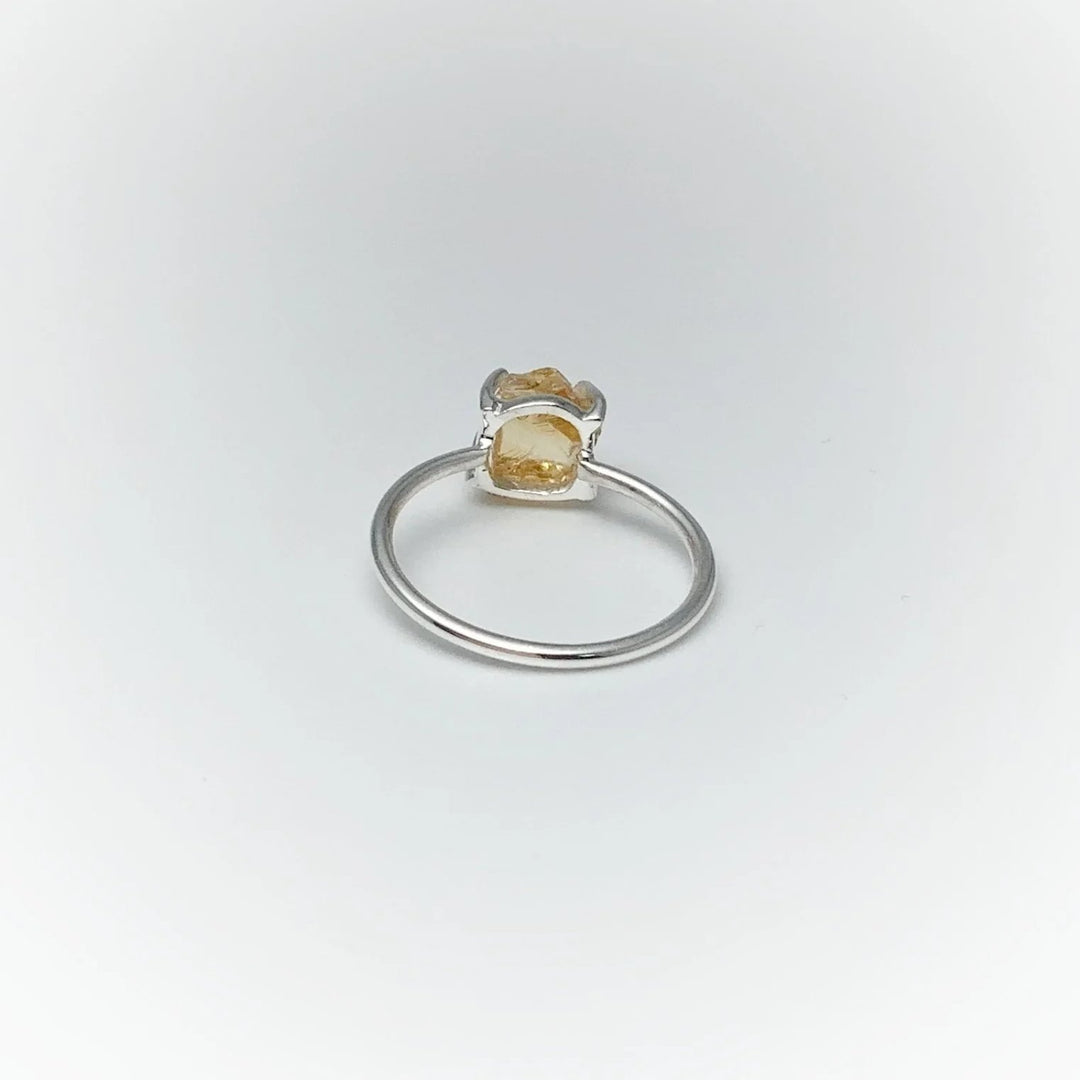 Raw Citrine Ring