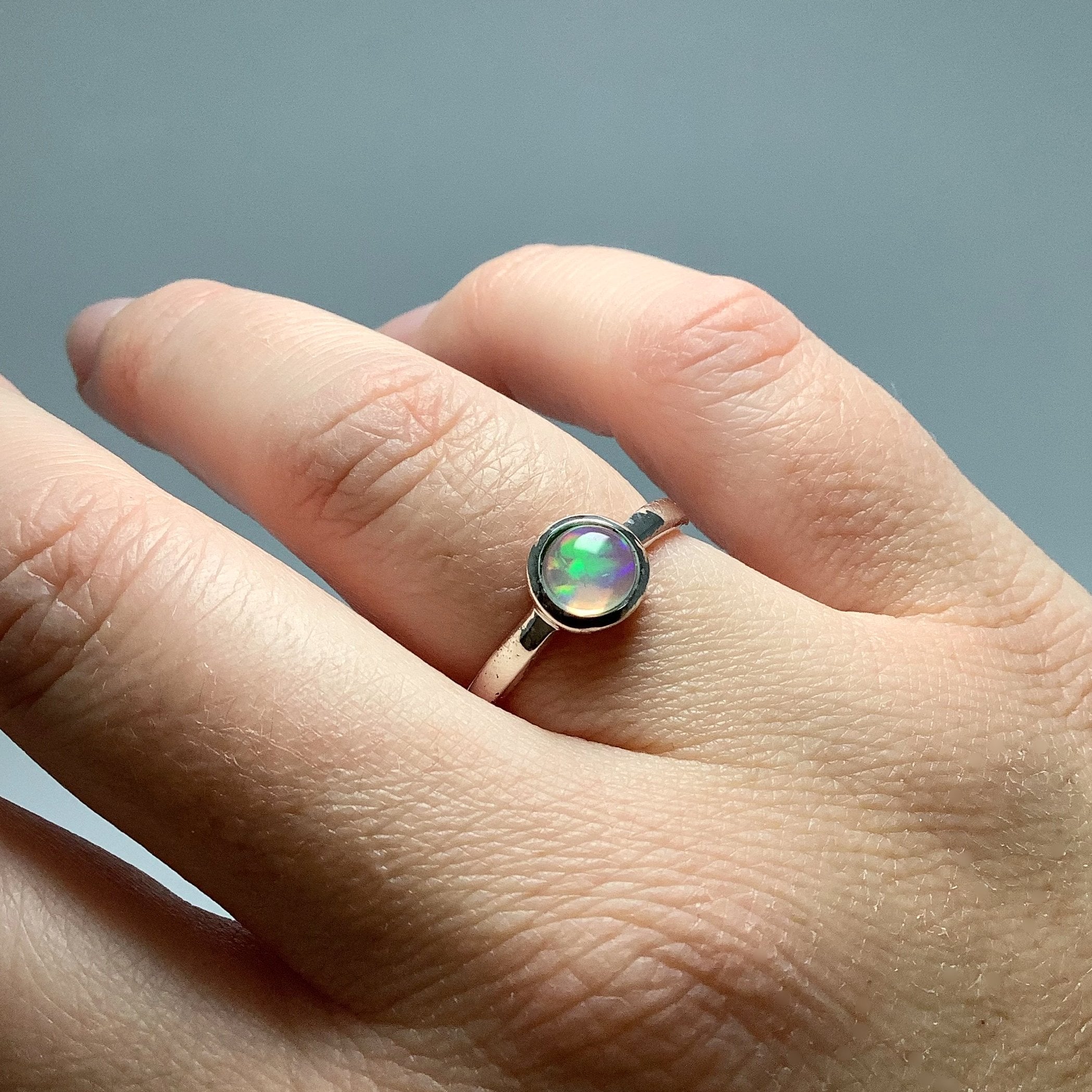 Ethiopian Fire Opal Ring