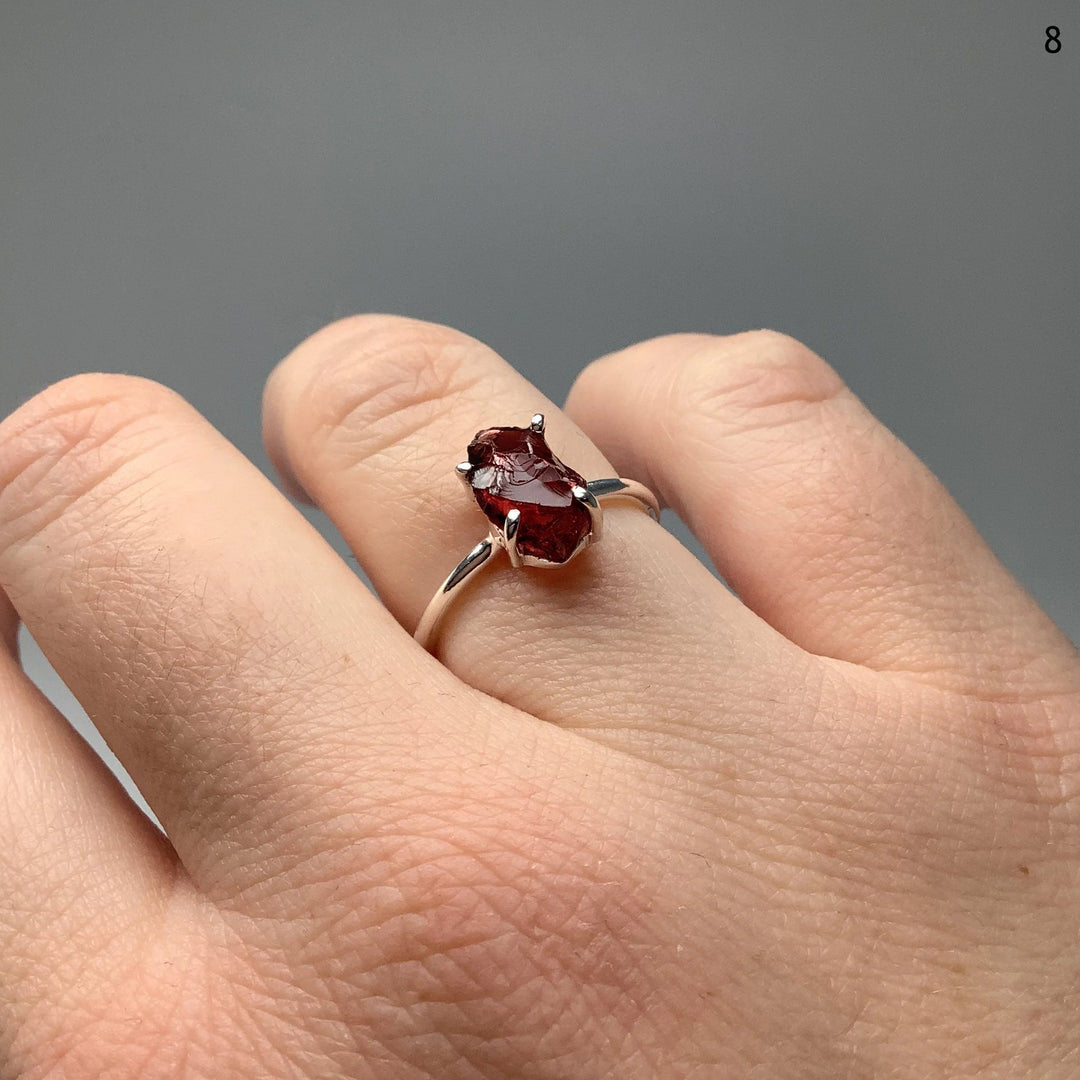 Raw Garnet Ring