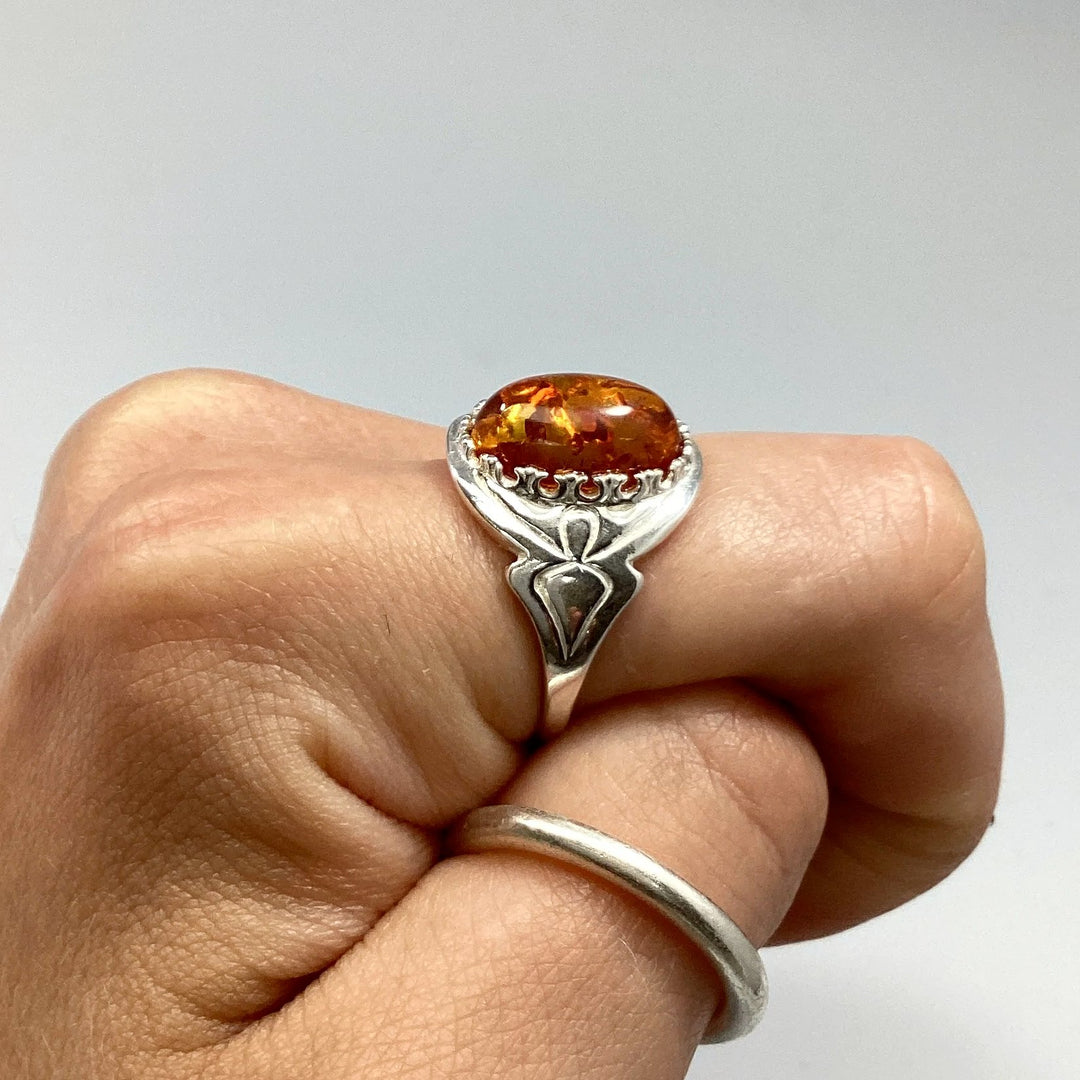 Cognac Amber Ring