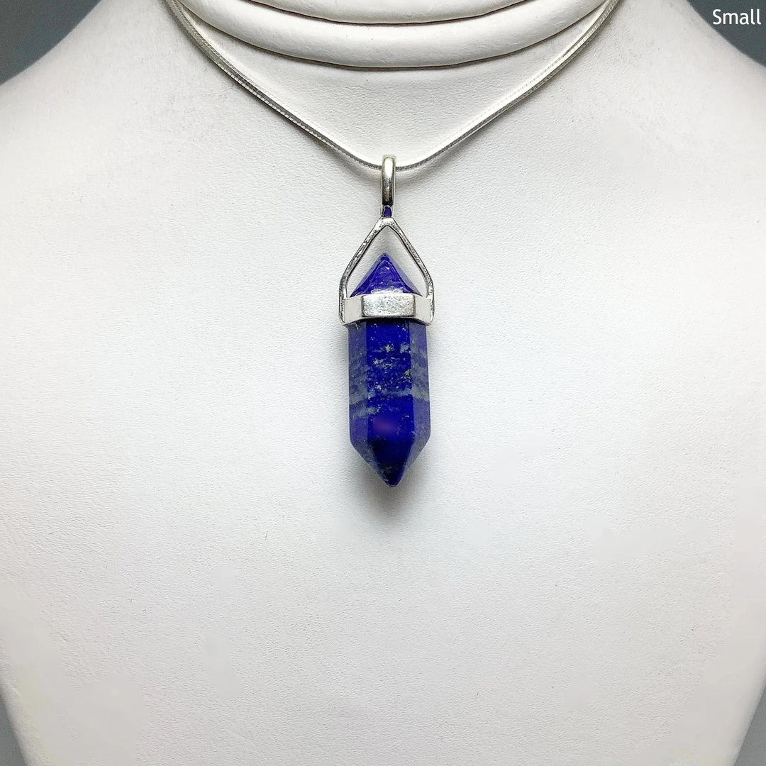 Lapis Lazuli Double Terminated Point Pendant