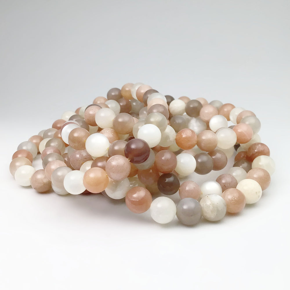 Mixed Moonstone Beaded Bracelet