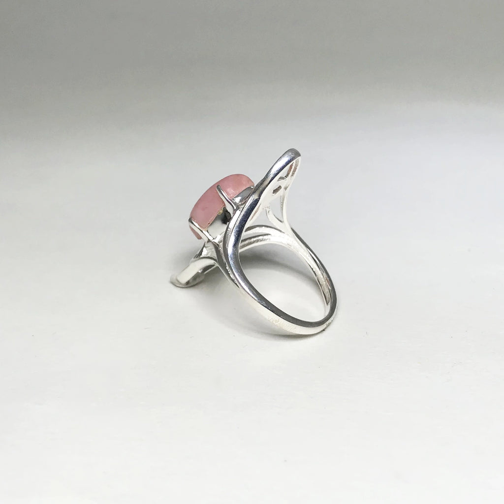 Pink Peruvian Opal Ring