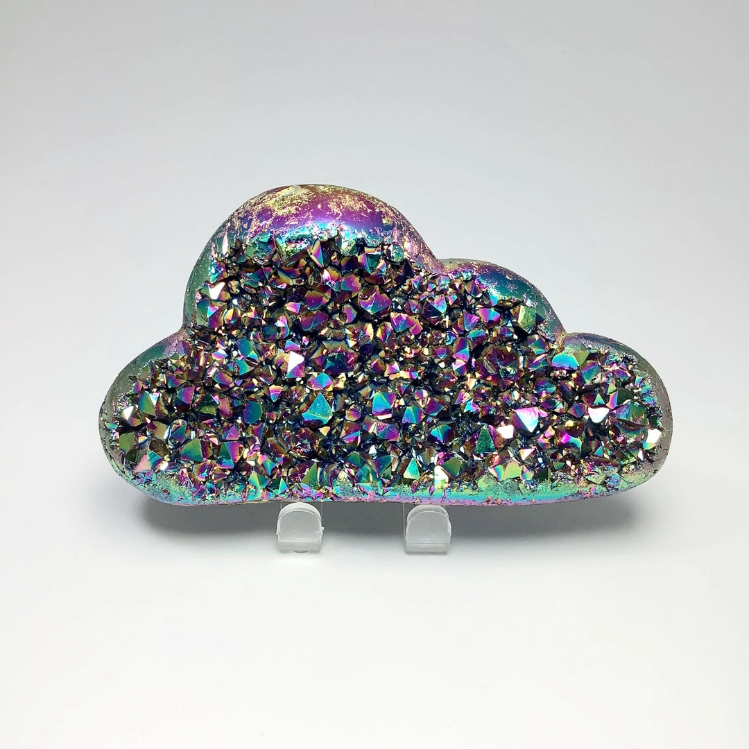 Rainbow Amethyst Druze Cluster Cloud Carving