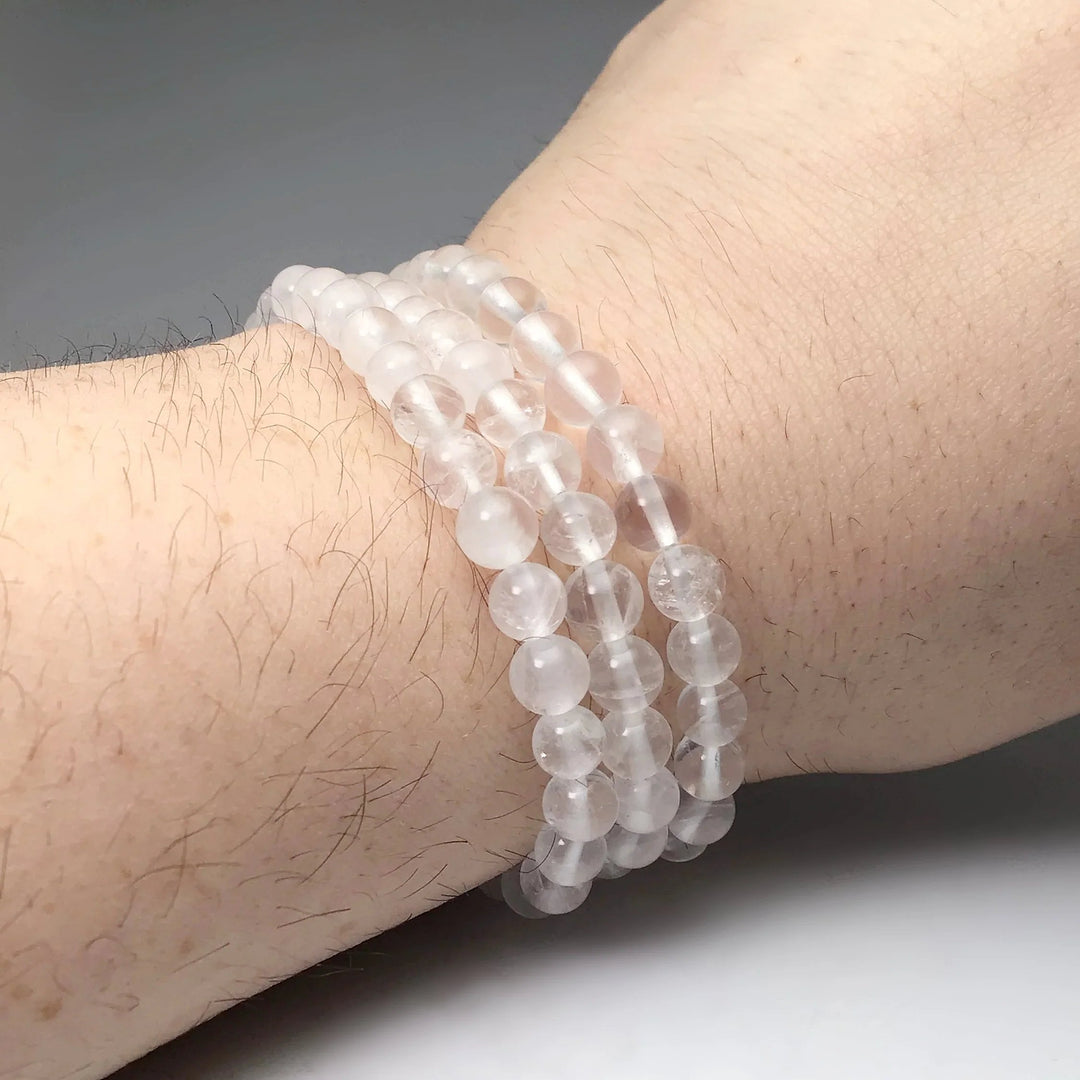 Milky Quartz Beaded Bracelet