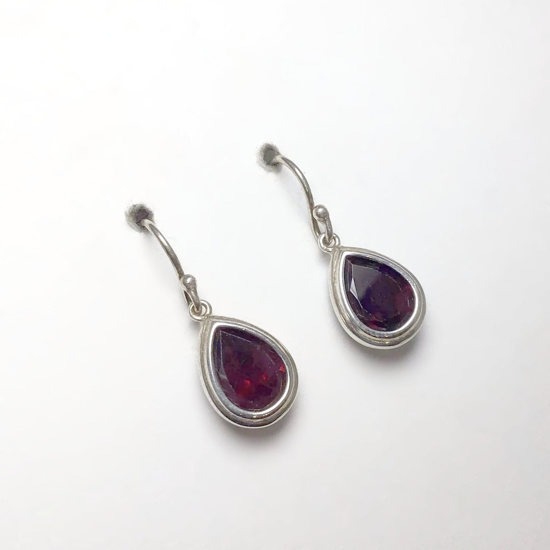 Garnet Dangle Earrings